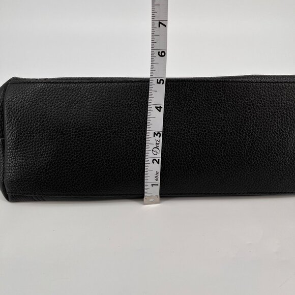 Michael Kors Sienna Large Pebbled Leather Shoulder Bag Black Convertible Strap - Picture 14 of 14